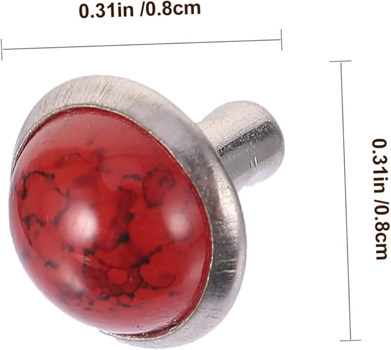 DIY Turquoise Jewelry Making Kit 80pcs Rivets Studs Belt Bag Supplies for Women - Image 2